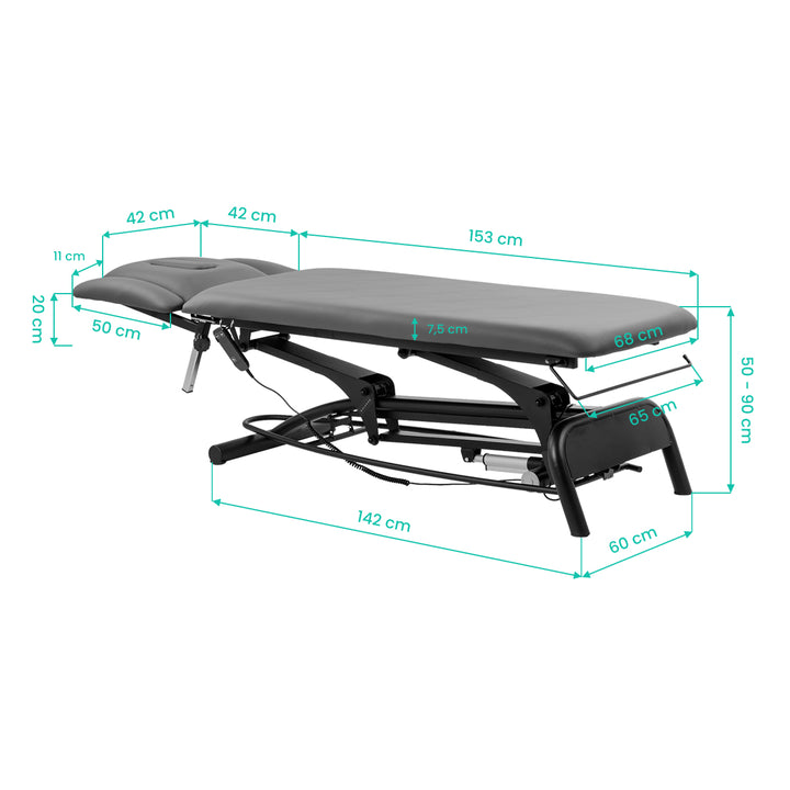 Massagetafel Elektrisch Balance Novus 4 Grijs - afbeelding 16