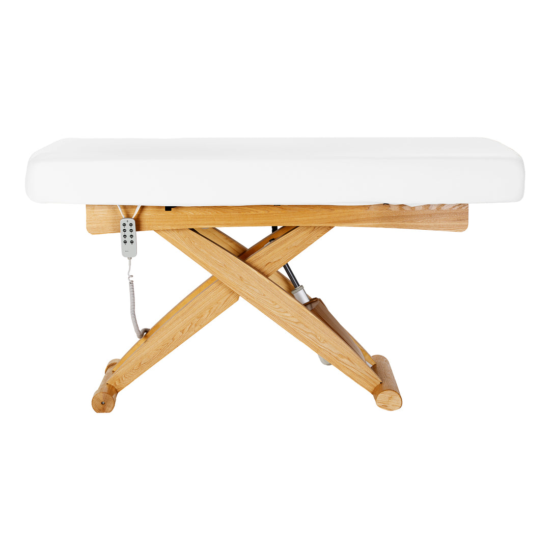 Massagetafel Elektrisch Sillon Siesta Wit-Lichtbruin - afbeelding 6