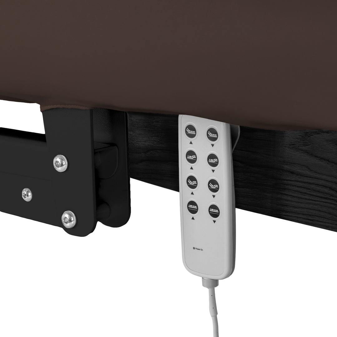 Massagetafel Elektrisch Sillon Relax Donkerbruin-Zwart - afbeelding 7