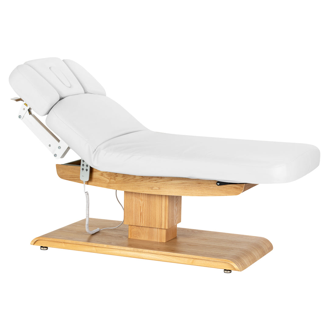 Massagetafel Elektrisch Sillon Relax Wit-Lichtbruin - afbeelding 2