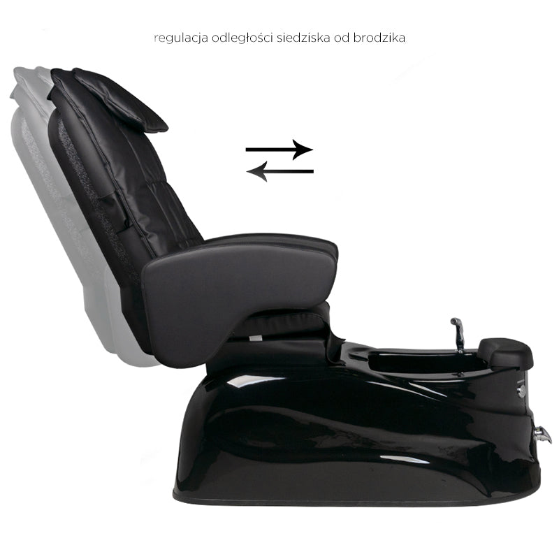 Spa Behandelstoel Elektrisch Massage AS-122 Zwart 12