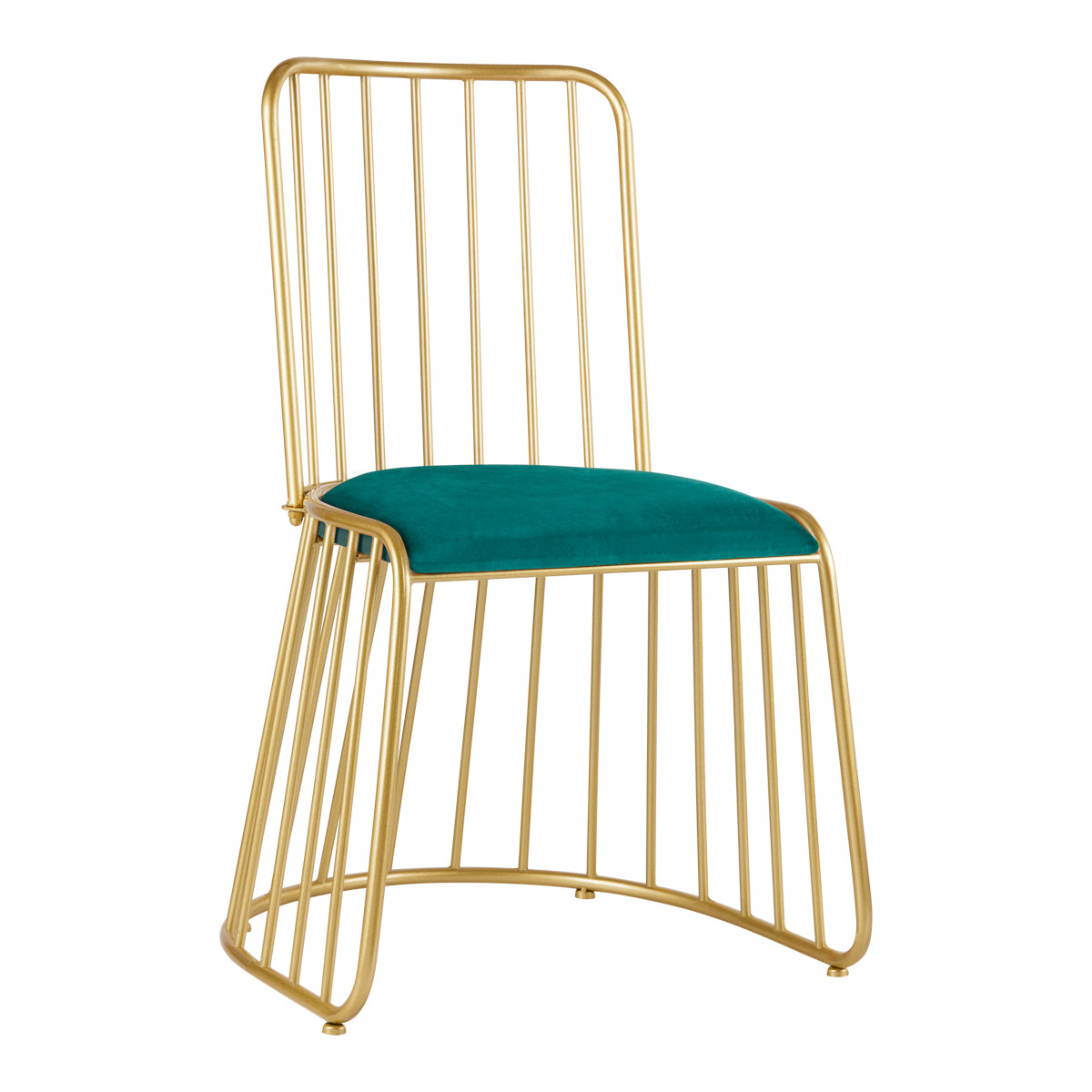 Stoel Fluweel MT-307 Goud Groen 1