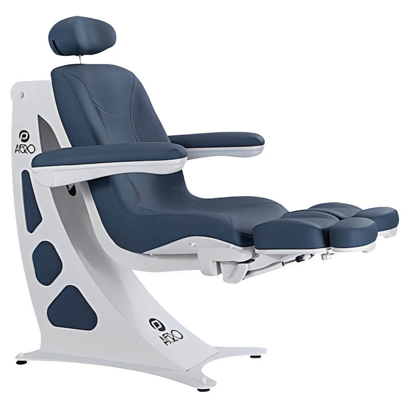 Behandelstoel Elektrisch P Clinic Aero Blauw 2