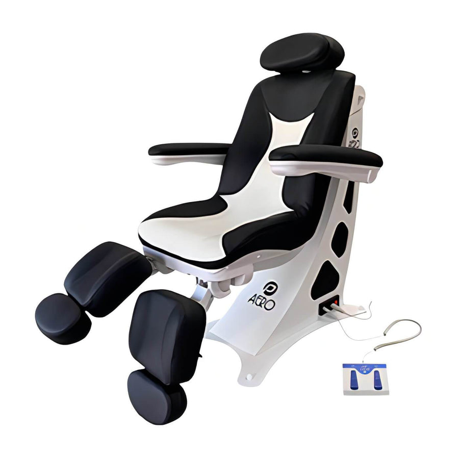 Behandelstoel Elektrisch P Clinic Aero Zwart Wit 1