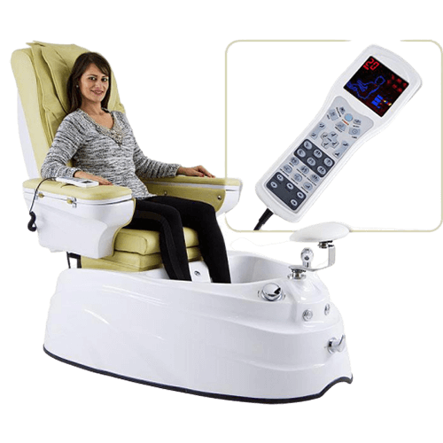 Behandelstoel Massage LusQmed Pedi Spa 4123B Zwart